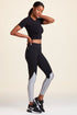 CAPTAIN ANKLE TIGHT - BLACK/SILVER